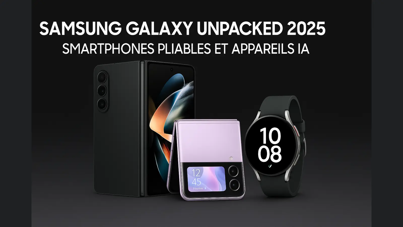 Samsung Galaxy Unpacked 2025 – Smartphones pliables et appareils IA