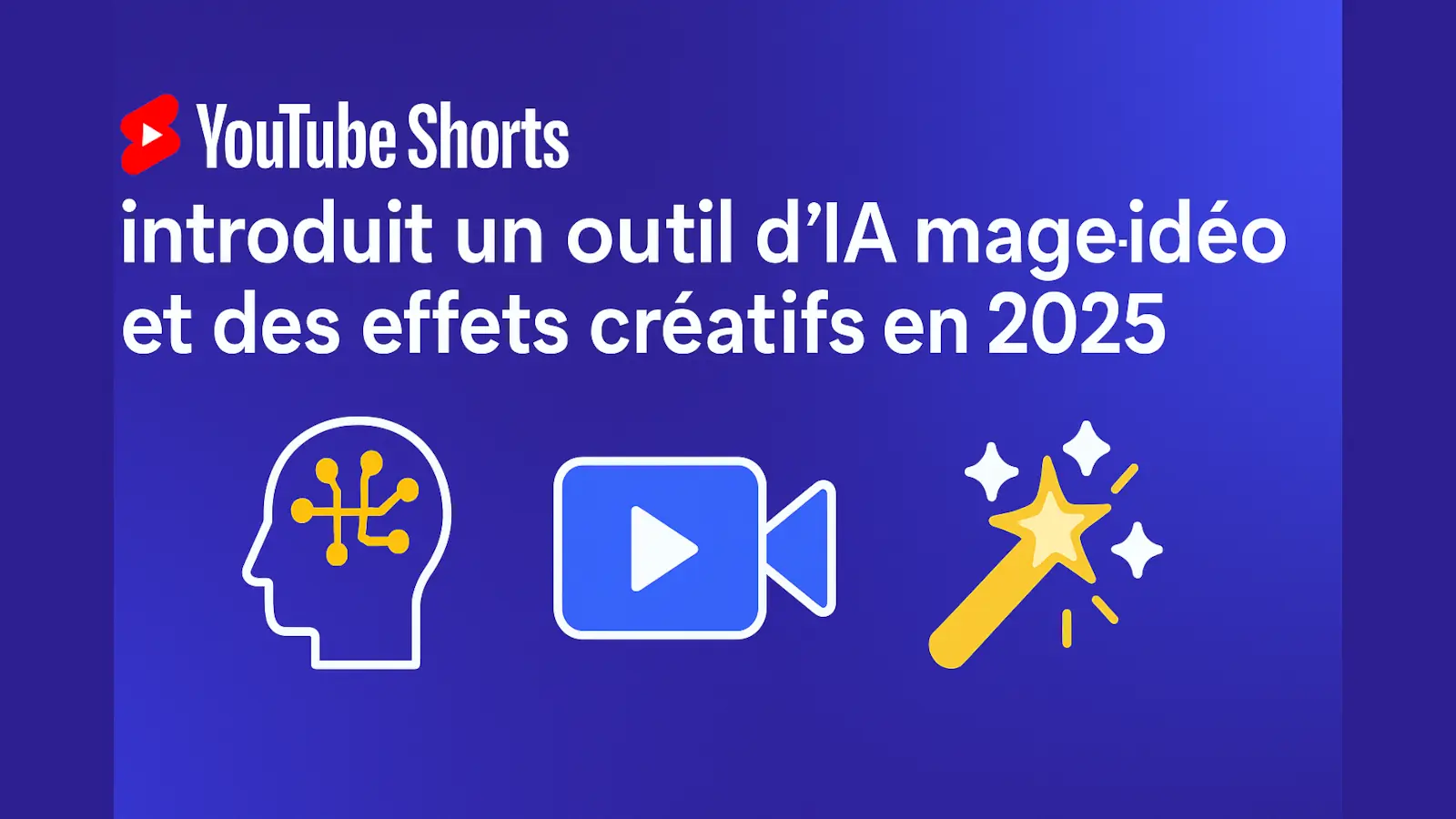 YouTube Shorts introduit un outil IA image-vidéo et des effets créatifs en 2025