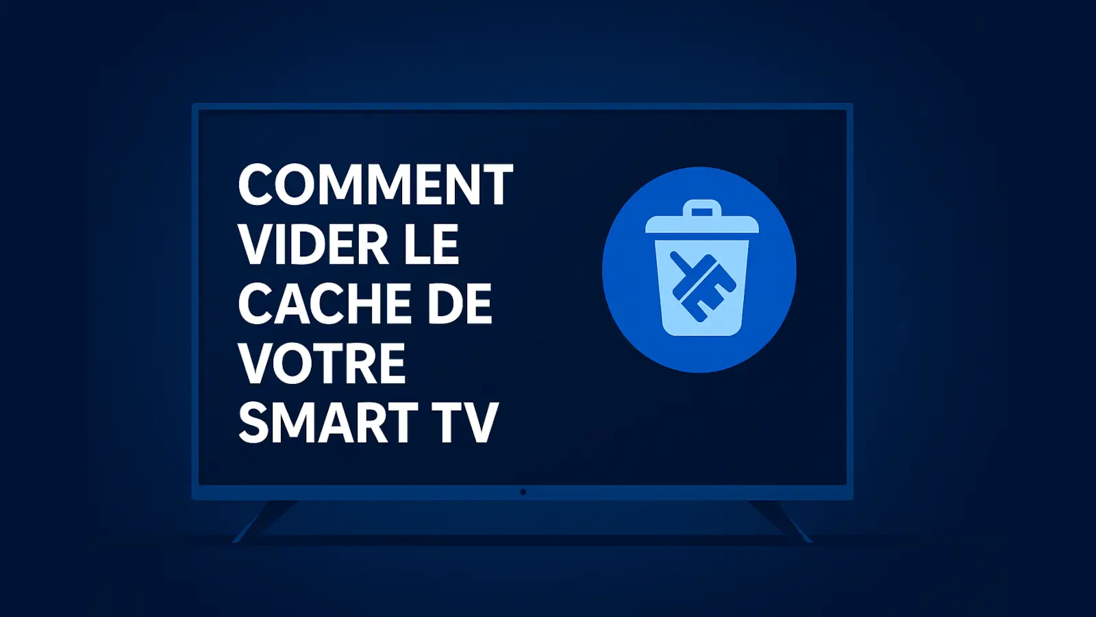 Comment vider le cache de votre Smart TV – illustration moderne en français